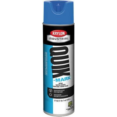 Krylon Quik Mark Inverted Water Based Marking Paints (Carton of 12) Apwa Blue