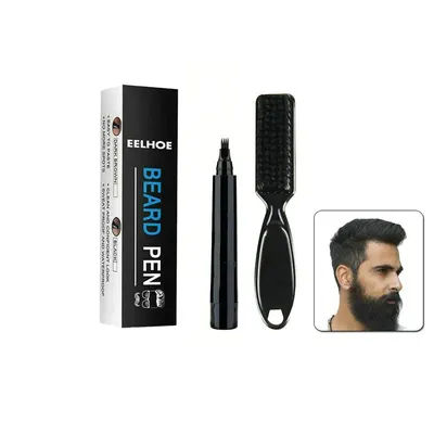 Beard Filling Pen Black/Brown Waterproof Four Prong Beard Filler Pencil,Multiple styles choices