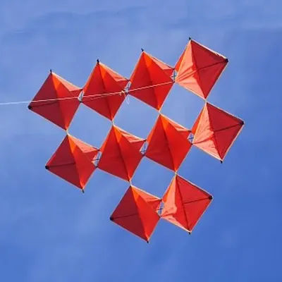 Professional 160cm Power Single Ten Diamonds Kite / Red Diamonds Kites For Adult Children With Flying Tools Beach kite flying