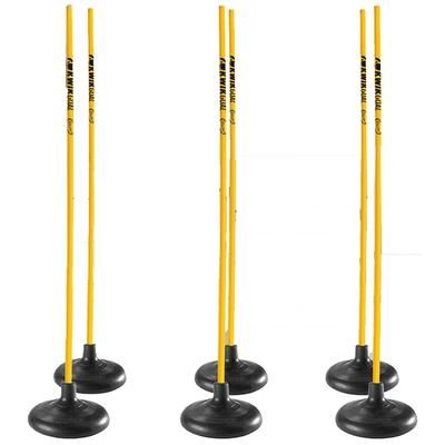 Kwik Goal Premier Coaching Sticks - 6 Pack Yellow