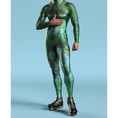 Costume di Carnevale Tuta Intera Costumi zentai con motivi Costume Cosplay Body Stampa Costume Sexy Halloween Per uomo Per donna Costume per Feste Performance Mascherata Adulti