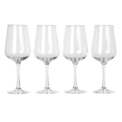 Set of 4, Bellinni White Wine Glasses by BrylaneHome in Clear