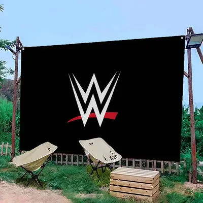 WWE Wrestling Star ART Small Size Cheerleading Banner Hand Pulled Flag Outdoor Atmosphere Flags