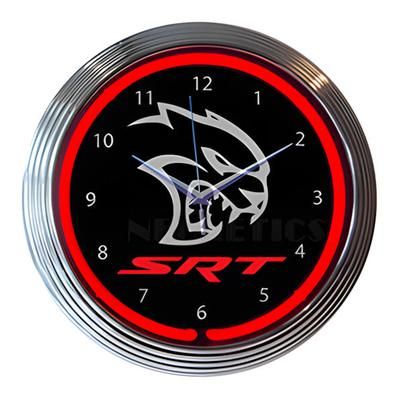 Neonetics 15-Inch Dodge SRT Hellcat Neon Clock