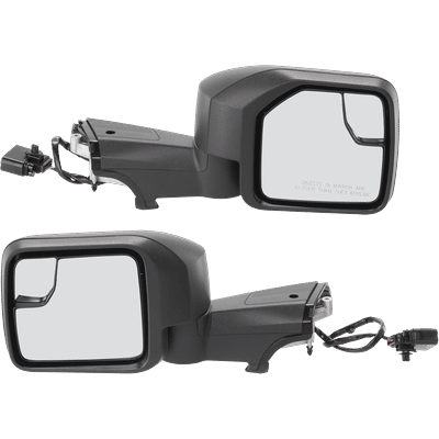 JC Whitney Mirror Textured Black, Driver & Passenger Side, 1-year limited warranty SET-FD549ER