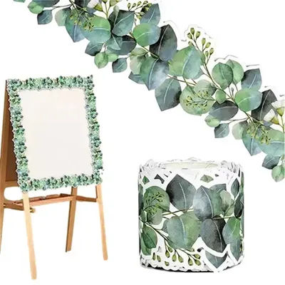 49ft Eucalyptus Border Bulletin Board Bulletin Board Border for Classroom Bulletin Wall Decor Trim Leaf Border Wall Decals