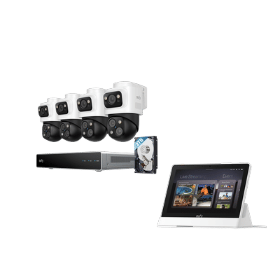 eufy Smart Display E10 + eufy PoE NVR Security System S4 Max White