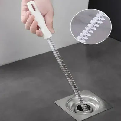 Pipe Dredging Brush Bathroom Sewer Hair Remove Sink Cleaning Brush 48/71cm Drain Cleaner Bendable Flexible Cleaning Tools