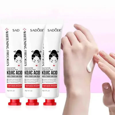 SADOER Kojic Acid Whitening Hand Cream Moisturizing Freckle Removal Hydrating Anti-aging Hand Creams Hands Skin Care Products