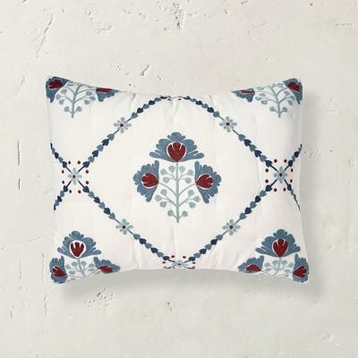 Handcrafted Trellis Cotton Sham - Standard - Grandin Road