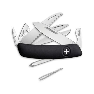 Swiza D10 Pocket Knife Black 3.75" closed Black synthetic handle KNI.0140.1010