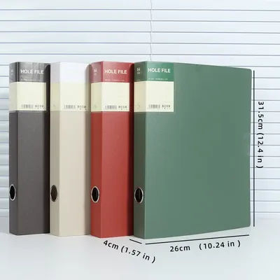 4-Hole A4 Punch Binder Set – Includes Hole Puncher, File Organizer, Exam Paper Keeper, and Insert Pockets