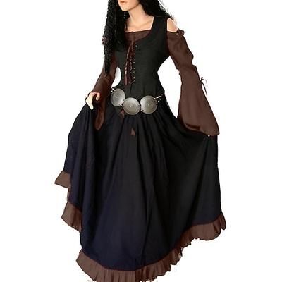 Coppie Pirata Vichingo Ranger Camicia Parabraccia Costumi di Gruppo per Coppie di Halloween Vichinghi: Valhalla Retrò Vintage Medievale Rinascimento Adulti Per uomo Per donna Halloween Carnevale