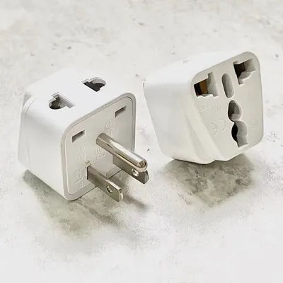 Universal Japan America 2 in 1 EU UK AU to US Travel Adapter Plug Type A/B Canada Thailand Electric Power Charger Convert Plug