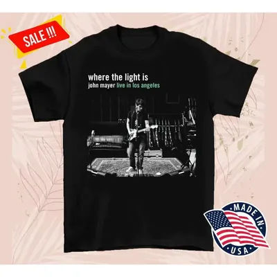 John Mayer Where The Light Is Live Short T Shirt Cotton