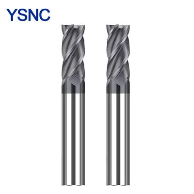 Carbide Inch Milling Cutter HRC55 1/8 3/16 1/4 5/16 3/8 1/2 5/8 3/4 3.175 4.76 6.35 7.94 9.53 12.7 15.88mm 4 Flute Flat Cutter