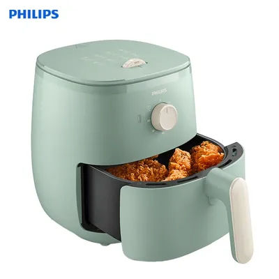 Friggitrice ad aria Philips 1500W 3.2L Friggitrice ad aria di grande capacità Pentola interna senza bisfenoli Tecnologia di frittura a ciclone Fondo in tappetino in silicone ﻿