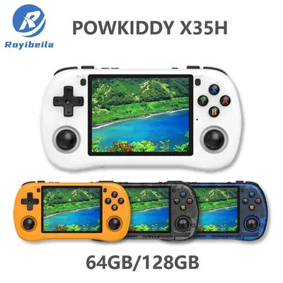 Retro X35H Handheld Game Console 3.5-inch 640*480 IPS Screen Support HDMI Output 3000 mAh Battery Children's Gifts
