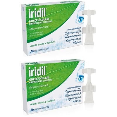 Iridil® Gocce Oculari Rinfrescanti e Lenitive Set da 2 2x10x0,5 pz Pip