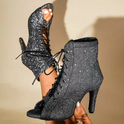 Sandales d'été à talons hauts pour femmes, chaussures d'été de haute qualité, Sexy, bout ouvert, confortables, chaussures de danse Jazz d'intérieur pour dames