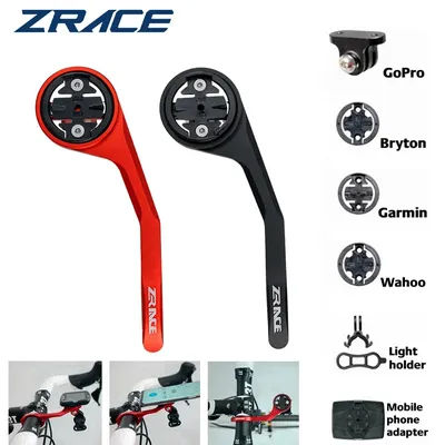 ZRACE Out Front Bike Mount Bicycle Computer Camera Mount Holder From Bike Mount for Garmin Bryton Gopro Wahoo iGPSPORT
