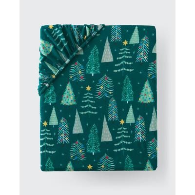 Twinkling Trees Fitted Crib Sheet - Standard