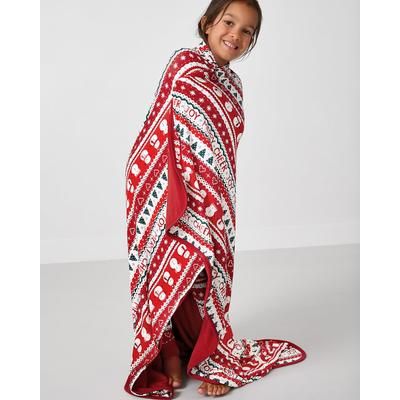 Festive Fair Isle L Cloud Blanket - OSFA