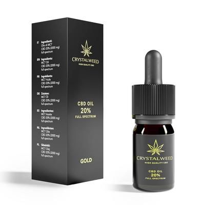 Crystalweed - Olio di CBD 20% Full spectrum 10 ml