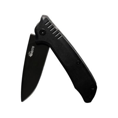 Huto Lifestyle Hunt Harder Folding Hard Blade Knife Black HTHD-KNV-BLK