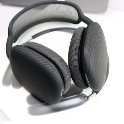 Adatto per custodia per auricolari Airpods Max, custodia protettiva per cuffie, fibra di carbonio in fibra aramidica opaca ultrasottile
