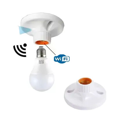 Multi functional E27 lamp holder, Wifi Version Control, Supporting Ios、Android