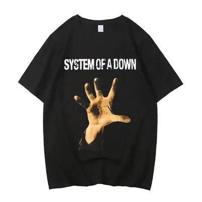 T-shirt femme vêtements rue T-shirt Rock T-shirt alternatif haute qualité T-shirt système d'une couverture d'album de musique de toxicité vers le bas