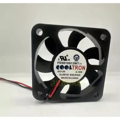 New CPU Cooler Fan for COOLTRON FD5010S12W7-71 DC12V 2.10W 5010 5cm Chassis Cooling Fan 50*50*10MM
