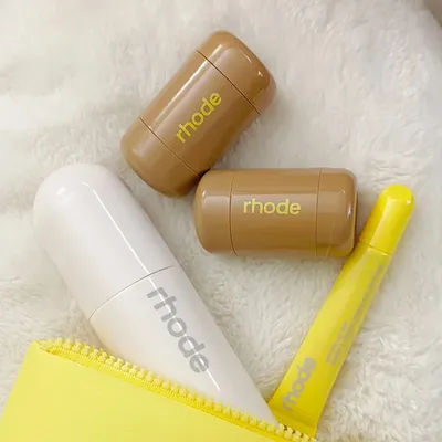 Fashion Pocket Rouge Hose Liquid Lip Gloss Makeup Cream Blush Lemontini Lipstick Blush Glazing Milk Cosmetic Mirror Bubble bag