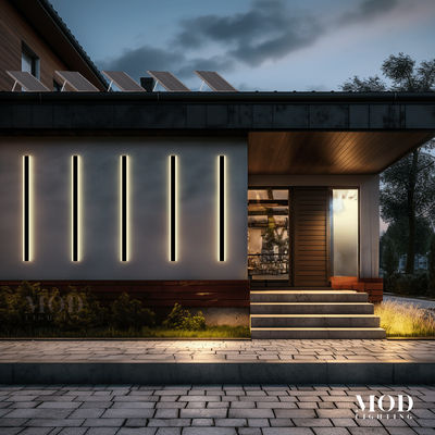 Haylen (Solar) | Waterproof Solar Wall Light | 2 Colors / 31" / 80 Cm / 2 Lights | Outdoor Lighting | MOD LIGHTING