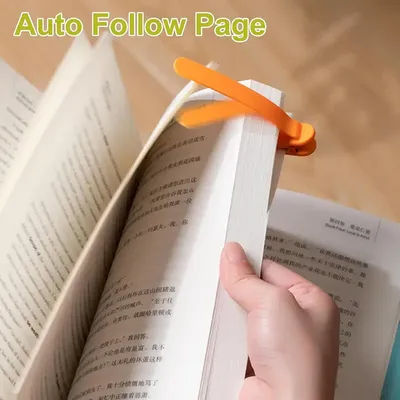1/3/6 Pieces Silicone Bookmark Follows Automatically Flip Page Student Bookmarks Office Supplies Home Office School Supplies
