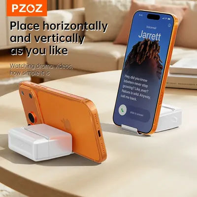 PZOZ For Apple AirPods 4 Pro 3 2 Earphone Cases Magnetic Protective Cover With Metal Bracket With Phone Holder Silicone Case Bag