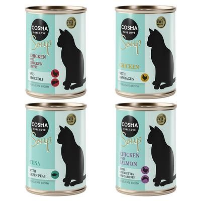 24x100g Mixed Soup Cosma Wet Cat Food