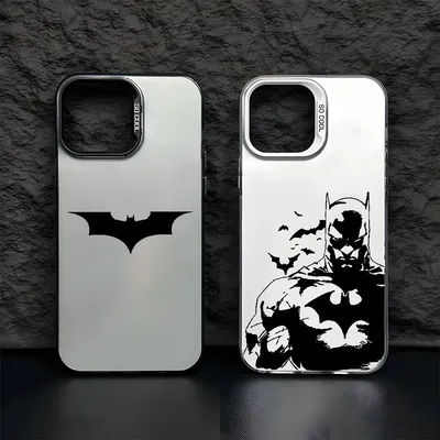 Coque de téléphone Bat-ManS noir-B, étui arrière mat Anti-chute pour iPhone 17 16e 16 15 14 13 12 11 mini Pro Max X XR 8 7 Air Plus