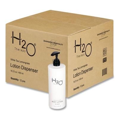 Diversified Hospitality Solutions H2O Therapy Body Lotion Air Pump, 16.23 oz Bottle, 12/Carton (DHS259836)