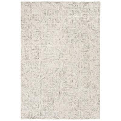 Tappeto Lana Avorio/Azzurro 91 X 152 cm