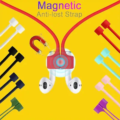 Corde d'écouteurs magnétique Anti-perte en Silicone, pour Apple Airpods 4 3 Pro 2 1, câbles d'écouteurs sans fil Bluetooth, ficelle de sport pour le cou