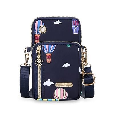 borsa a tracolla impermeabile da donna con design multitasche, borsa da viaggio in nylon leggero per attività all'aperto, sport e uso quotidiano