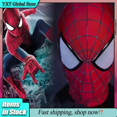New Spider-Man 2 Handcrafted High-Quality Mask Spiderman Garfield'S Version Of Peter Parker Amazing Halloween Cosplay Xmas Gift