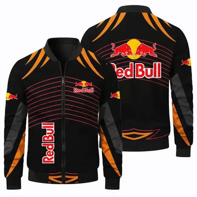 Red Bull Motorcycle Jacket Windbreaker Men's and Women's Bicycle Clothing Casual Bicycle Jacket Red Bull Men's Sports Jacket