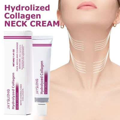 Hydrolyzed Collagen Neck Cream Firming Lifting Eliminate Neck Fine Lines Neck Remove Double Chin Rejuvenation Cream SkinCare