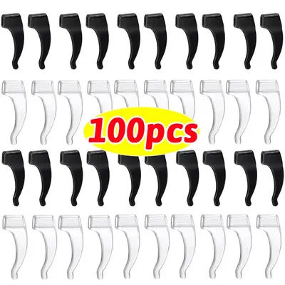 New Transparent Invisible Anti-slip Silicone Ear Grip Eyeglasses Leg Ear Hook Stopper Bracket Eyewear Holder Fastener Accessory