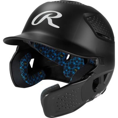 Rawlings RX2 Reverse Matte Senior Batting Helmet Black