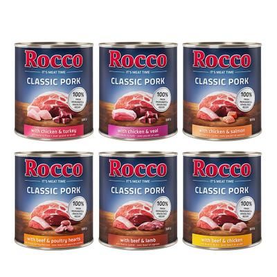 24 x 800g Adult Mixed Pack Rocco Classic Pork Wet Dog Food