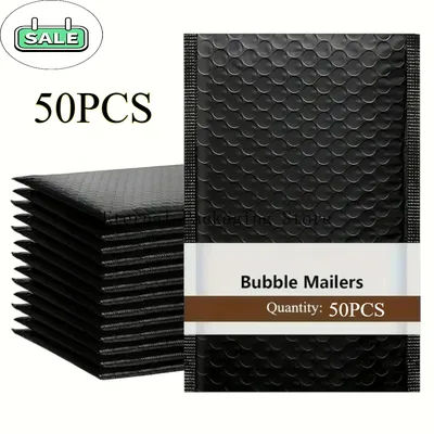 50Pcs Bubble Mailers Wholesale Padded Envelope for Packaging Mailing Self Seal Shipping Bags Bubble Envelope Business Supplies
